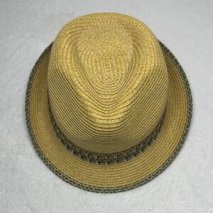 DPC Stylish Tan Fedora Hat with Patterned Band